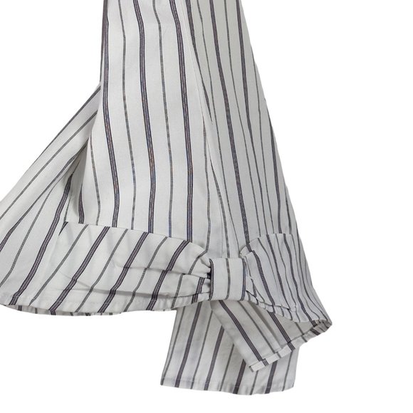 Bell Fine Garments White Striped Button Down Shirt 4 - Picture 5 of 7